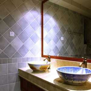 卫生间中式壁灯卫浴洁具装修效果图
