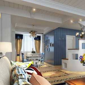 现代明媚时尚式别墅起居室装修效果图