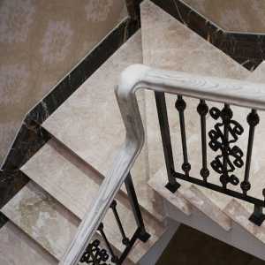 别墅美式艺术别墅楼梯装修效果图