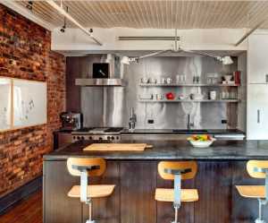 厨房橱柜富裕型80平米装修效果图