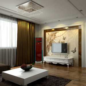 电视柜现代客厅现代大户型装修效果图
