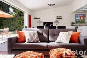 客厅吊顶欧式沙发客厅窗帘装修效果图