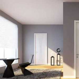 现代时尚黑白两居室装修效果图
