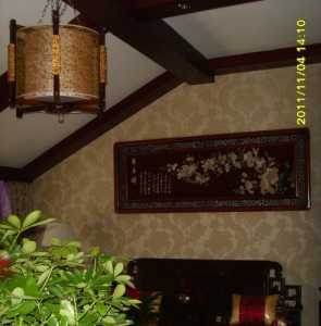 客厅吊顶实木沙发客厅二居装修效果图