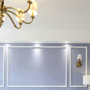 现代别墅抛物线形灯具客厅装修效果图