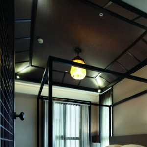 中式卧室灯具卧室背景墙装修效果图