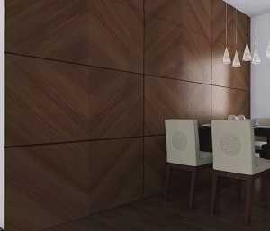 餐厅暖色调背景墙装修效果图