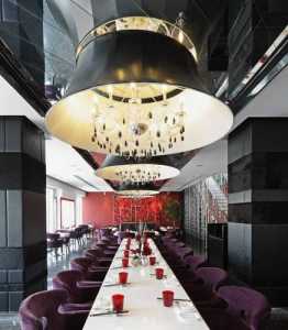 餐厅家具镂空隔断现代餐厅装修效果图