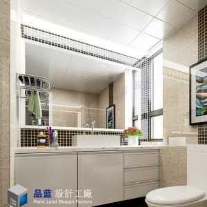 面盆浴缸瓷砖背景墙卫生间装修效果图