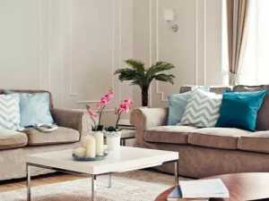 客厅沙发盆栽现代简约客厅装修效果图