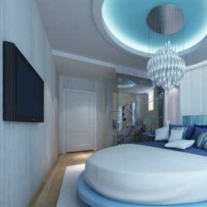 别墅卧室家具卧室灯具法式装修效果图