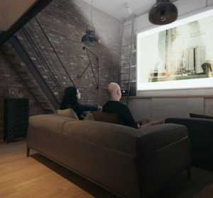 复式客厅电视柜茶几装修效果图