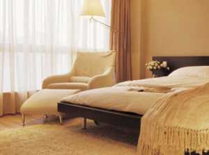 现代卧室山花地毯装修效果图