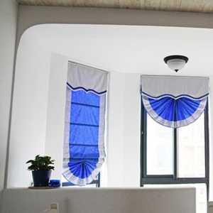 两室一厅小卫浴间蓝色装修效果图