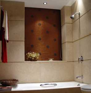 现代卫生间双人浴缸装修效果图
