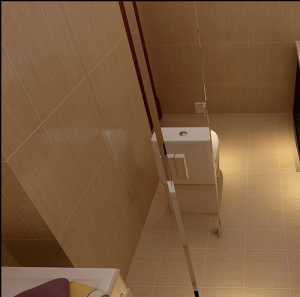 卫生间黄色灯具现代二居装修效果图