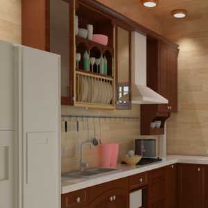 现代小户型整体橱柜厨房装修效果图