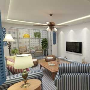 地中海客厅家具电视柜沙发装修效果图