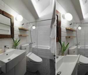 大户型二居卫生间浴缸装修效果图