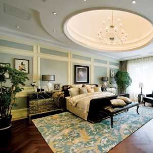 中式家具中式卧室窗帘灯具装修效果图