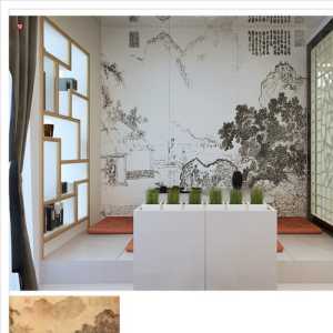 三居面盆地中海瓷砖背景墙装修效果图