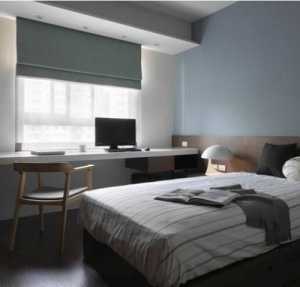 三居卧室窗帘现代简约壁纸装修效果图