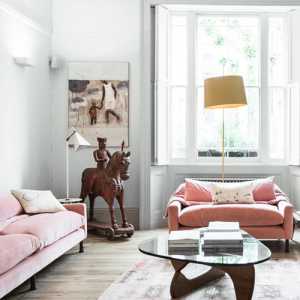 现代黄棕色沙发起居室装修效果图