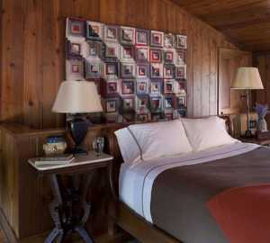 卧室卧室背景墙实木简欧装修效果图