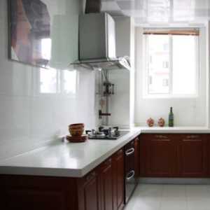 现代简约厨房超小户型白色装修效果图