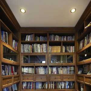 现代美式小书房装修效果图