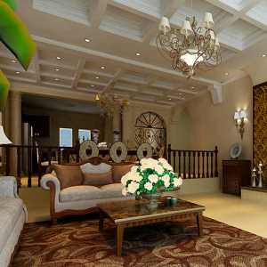 美式家具美式客厅客厅灯具装修效果图