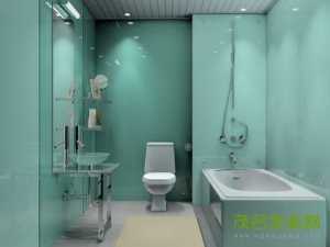现代洁白秀美型别墅卫生间装修效果图