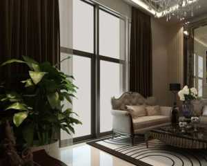 现代大户型客厅双人沙发装修效果图