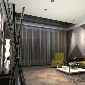 客厅现代三居客厅吸顶灯装修效果图