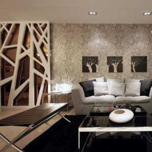 现代欧式起居室皮质沙发装修效果图