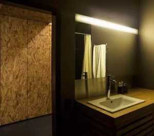 别墅镜子面盆柜卫生间装修效果图
