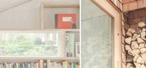 原木海洋现代美式书房装修效果图