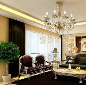 富裕型暖色调客厅欧式装修效果图