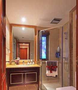 现代别墅卫生间淋浴房装修效果图