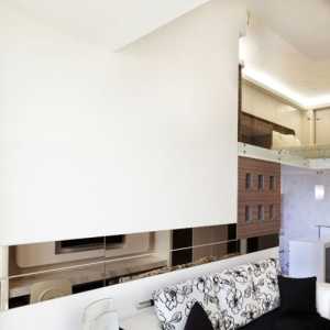 极简白色现代客厅装修效果图