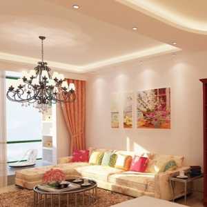 美式客厅吊顶美式家具壁灯装修效果图