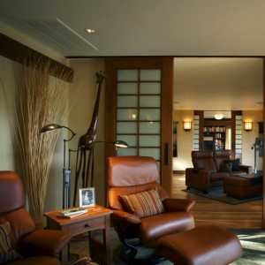 温馨客厅沙发美式别墅装修效果图