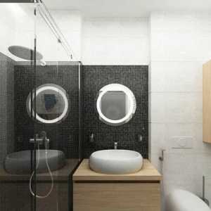 现代温馨型别墅卫生间装修效果图