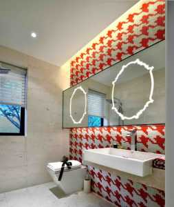 壁灯卫生间镜子卫浴洁具装修效果图