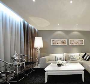 欧式别墅客厅白色沙发装修效果图