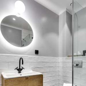 灯具化妆镜现代浴室装修效果图