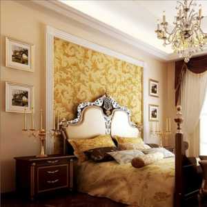 卧室富裕型简洁卧室背景墙装修效果图