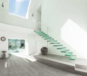现代象牙白色系别墅起居室装修效果图