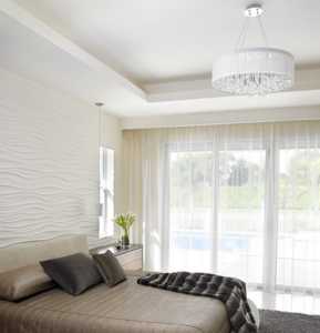 灰白两色现代卧室装修效果图