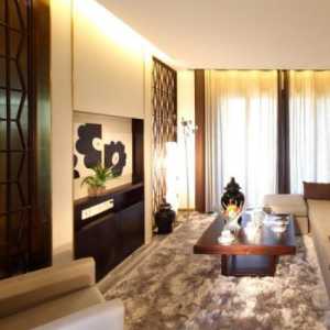 新中式三居沙发客厅背景墙装修效果图